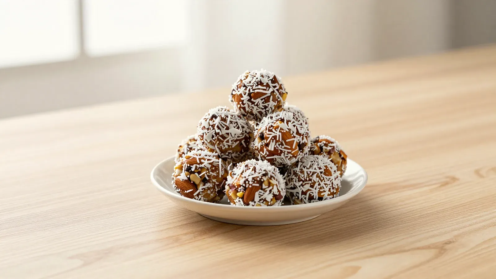 Bolinhas Energéticas de Amêndoa