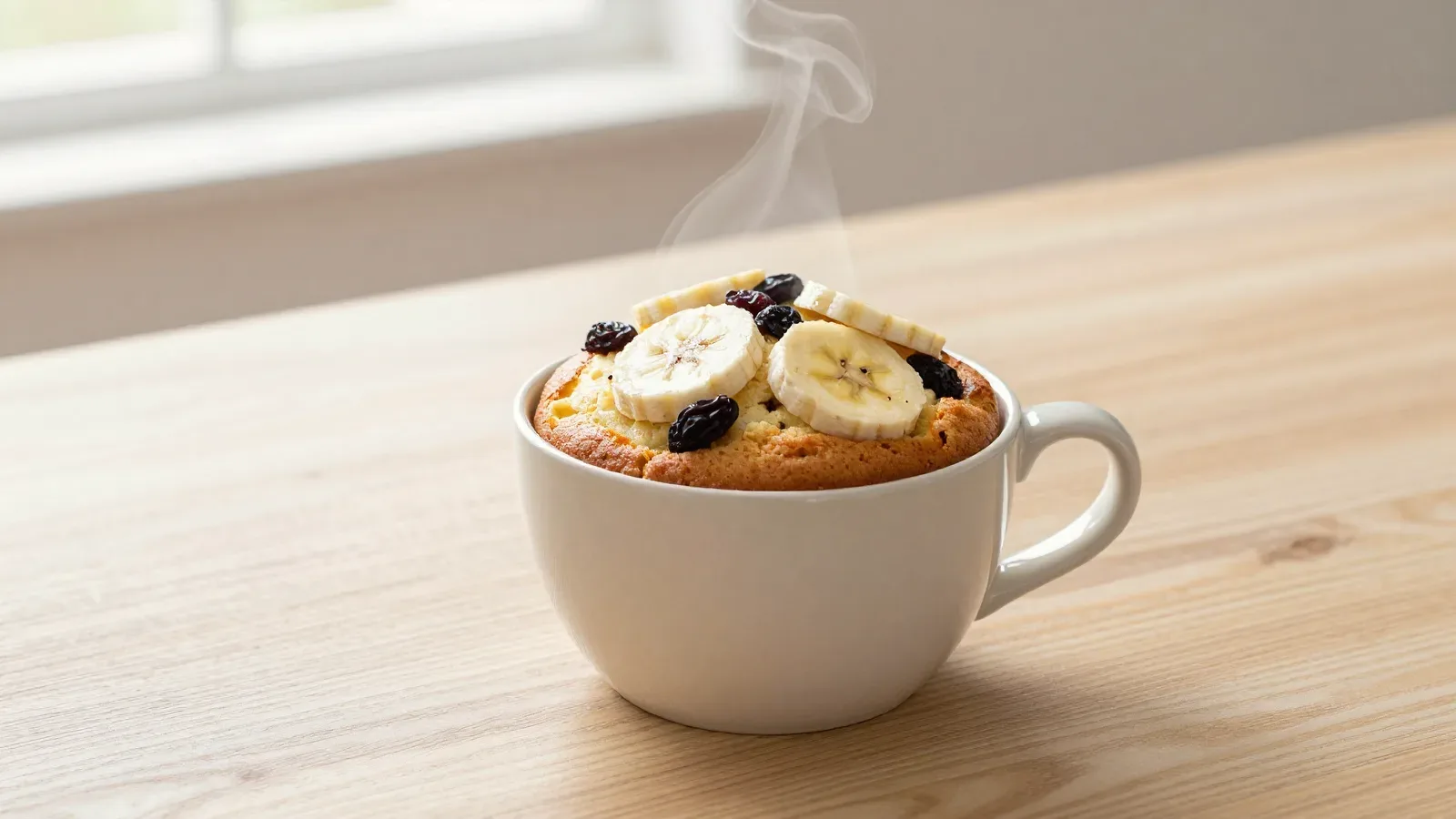 Bolo de Banana de Caneca