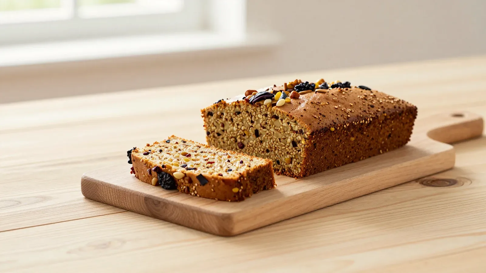 Bolo de Quinoa com Frutas Secas
