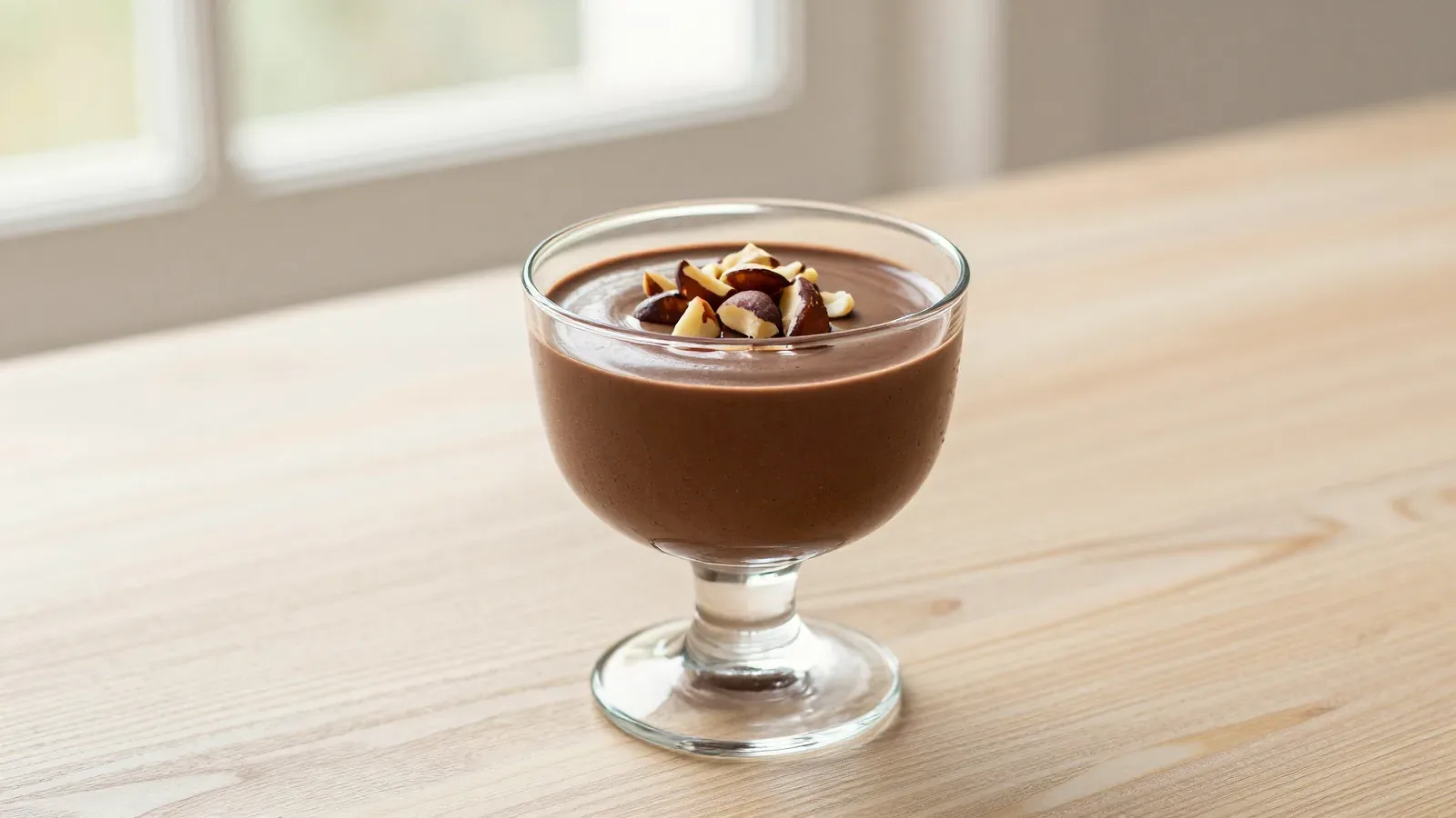 Mousse de Chocolate com Castanha-do-pará
