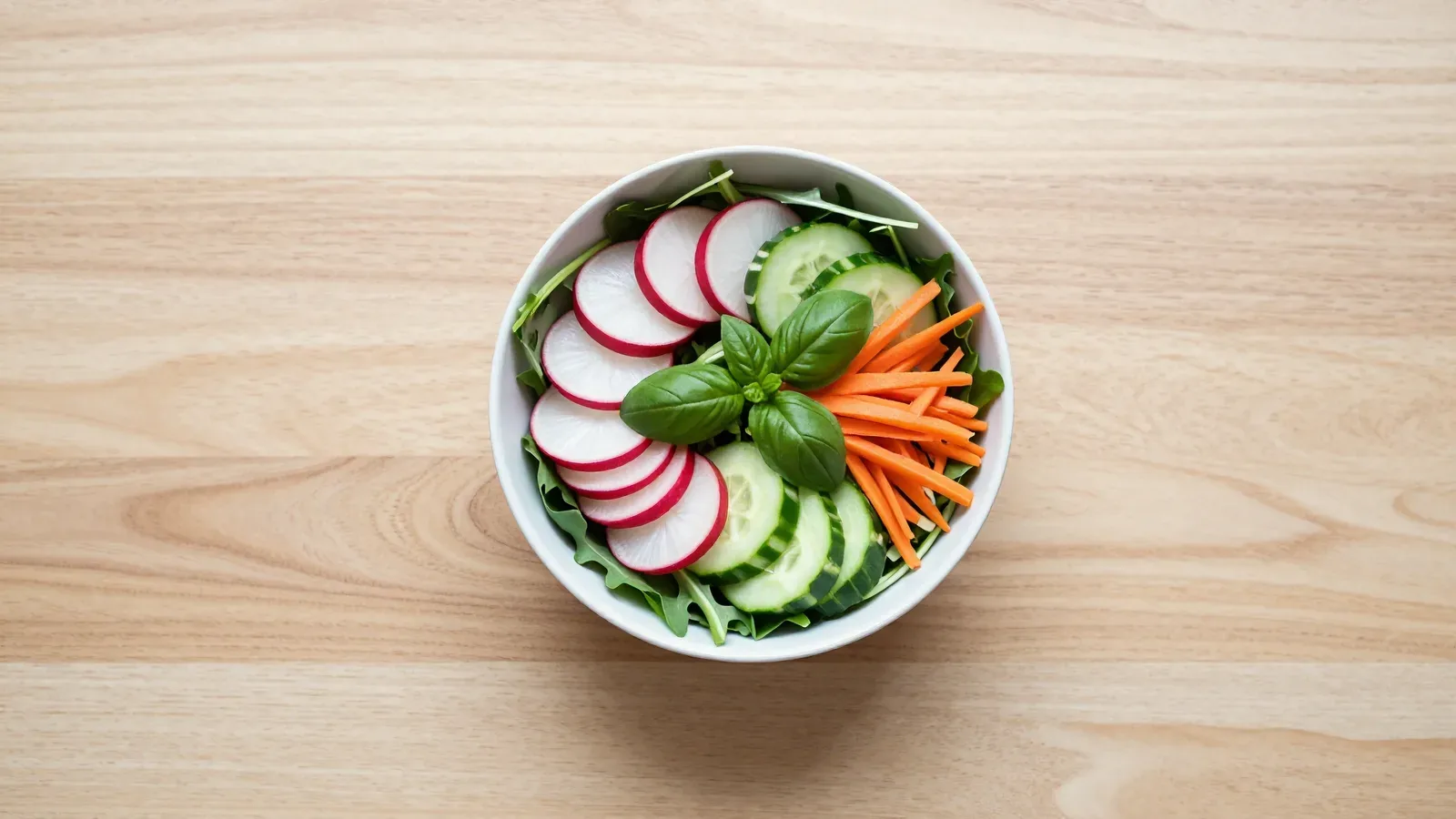 Salada Colorida de Rabanete