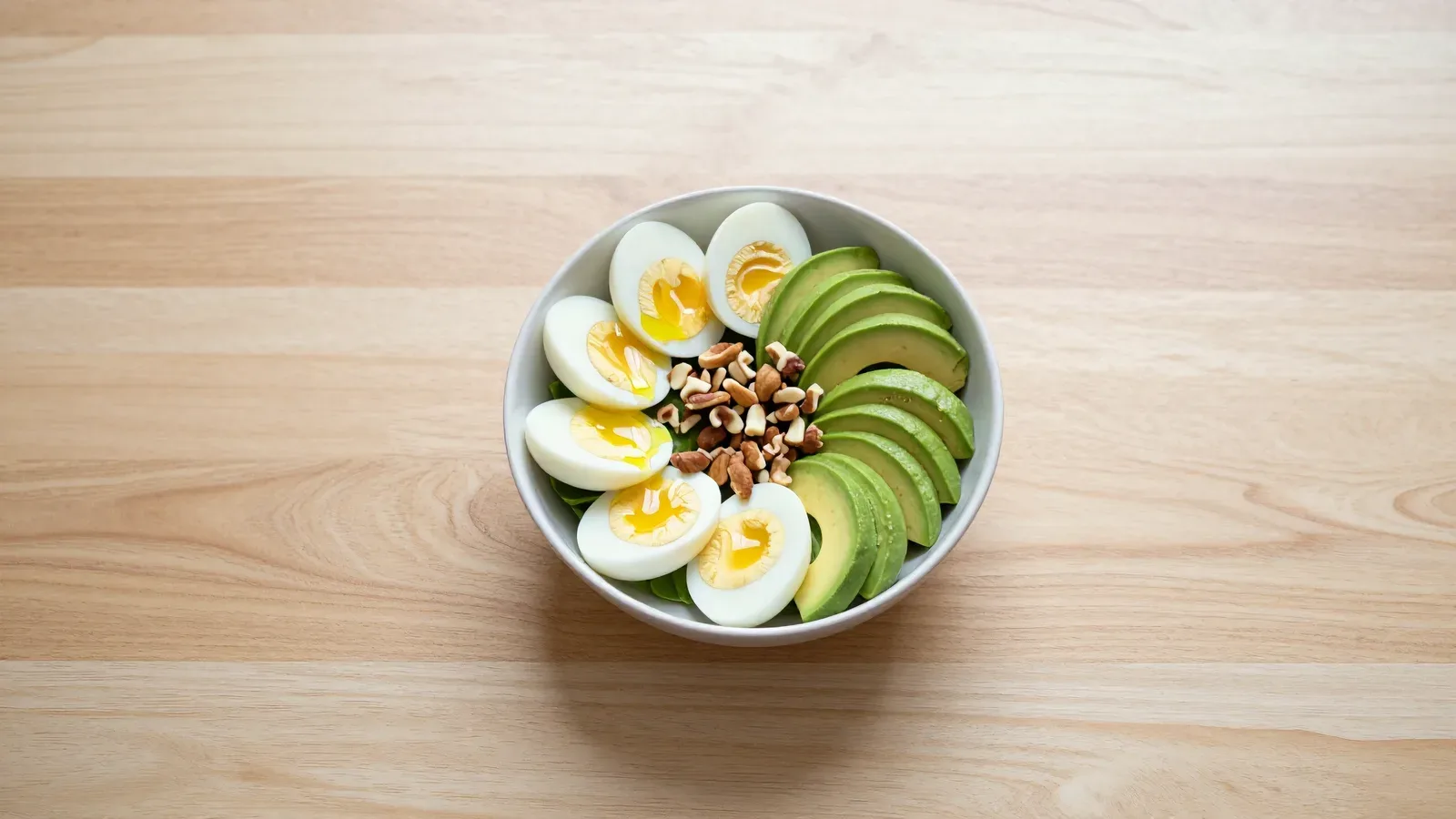 Salada de Abacate com Ovo