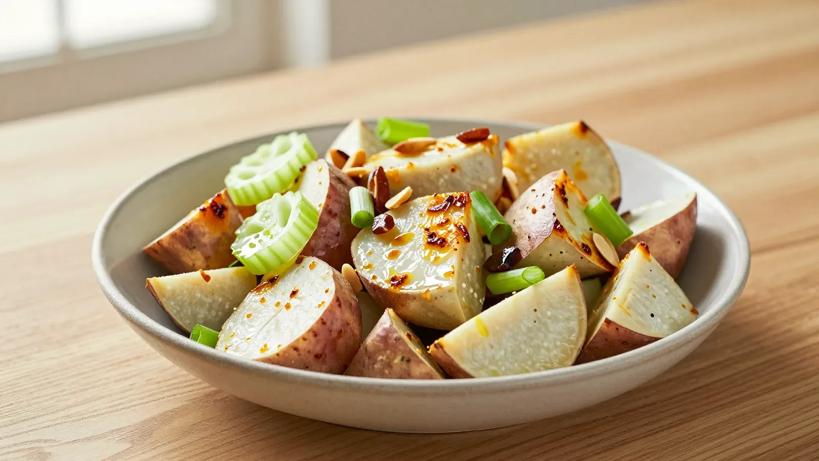 Salada de Batata-Doce com Salsão