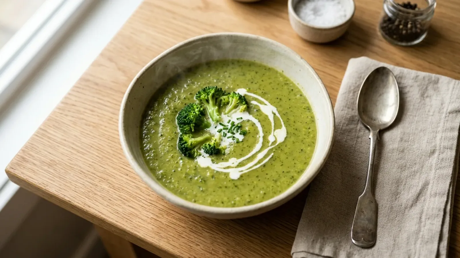 Sopa Cremosa de Brócolis